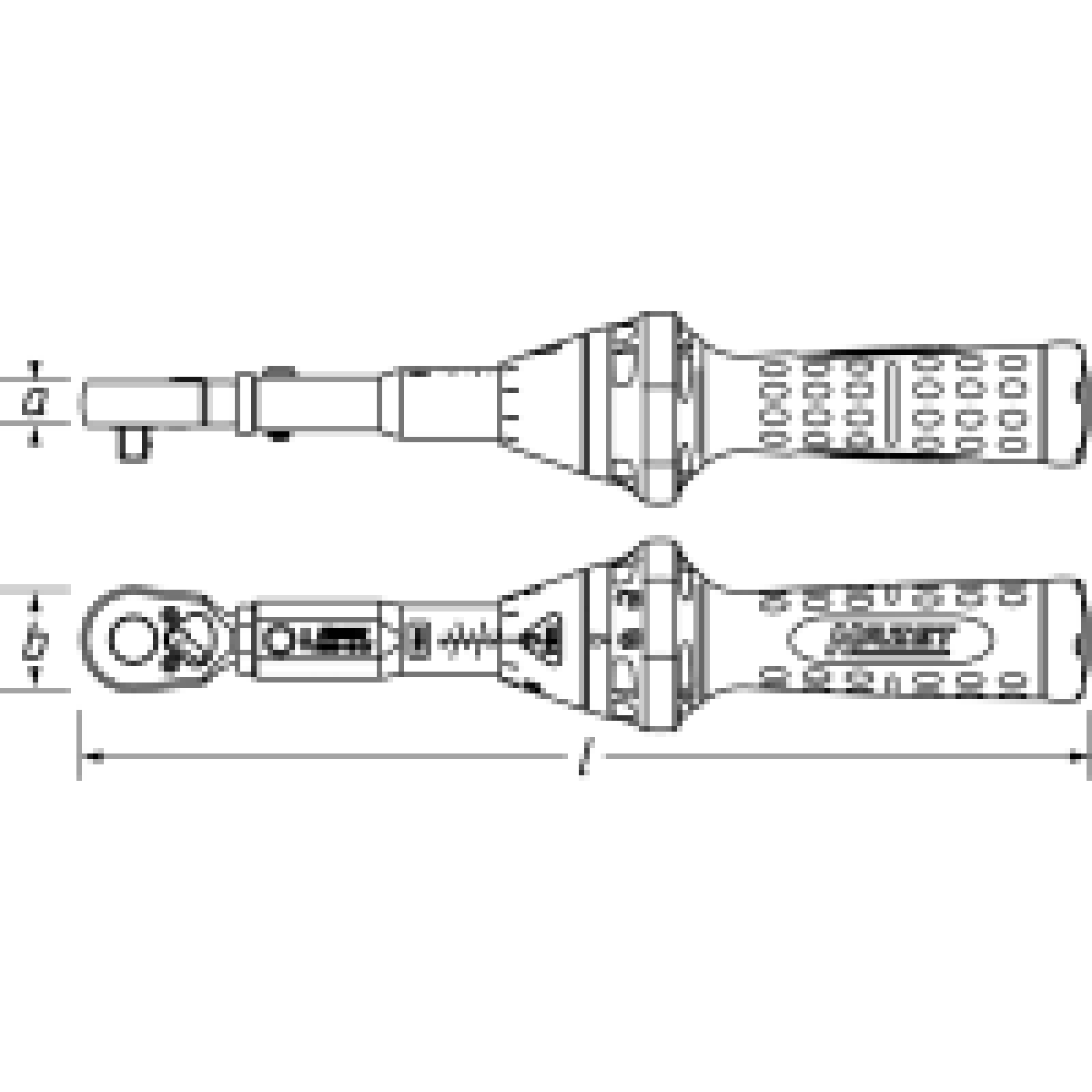 5000 3ct skizze Cheie moment reglabil 10-60 Nm clichet reversibil 3/8inch HAZET 5110-3CT - imagine 10