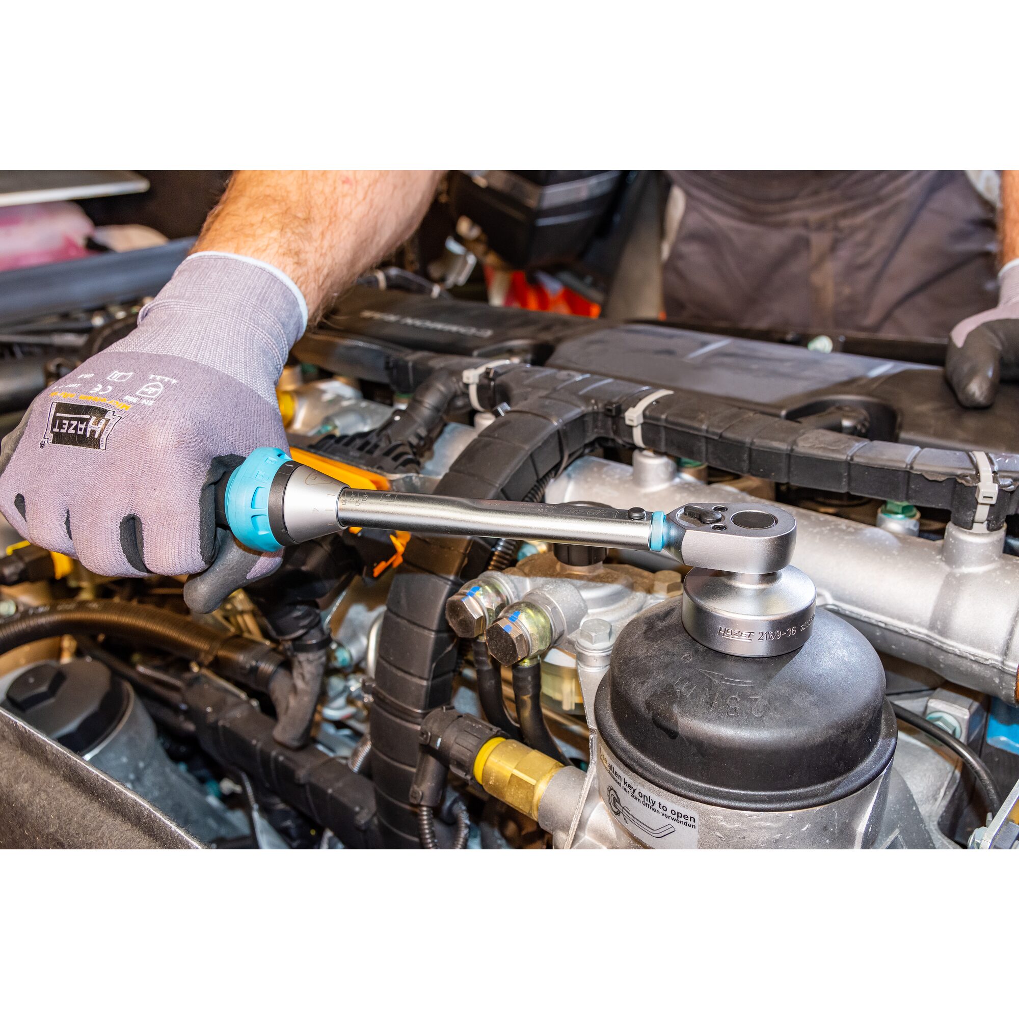 5110 3ct anwendung nkw 1 Cheie moment reglabil 10-60 Nm clichet reversibil 3/8inch HAZET 5110-3CT - imagine 19