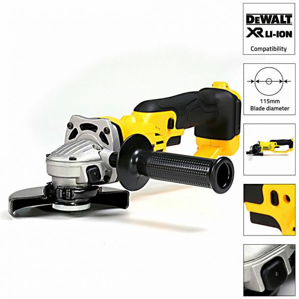 dcg412n 4 POLIZOR UNGHIULAR XR 18V DEWALT DCG412N-XJ - imagine 4