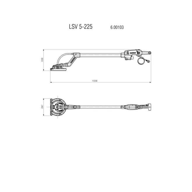 0010300M 01 website.6dcdfb77 Slefuitor pereti Metabo LSV 5-225 - imagine 2