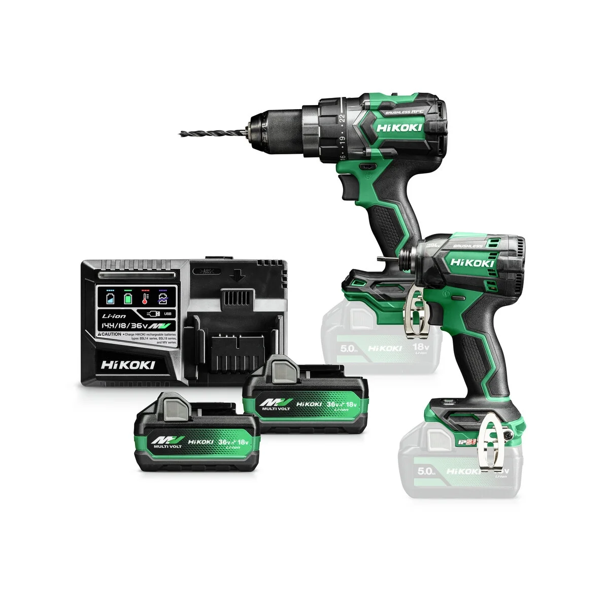 Set combo cu acumulator HIKOKI KC18DCWAZ