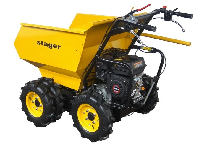 Roaba cu motor termic 6.5CP 500kg 6 roti Stager RMT500