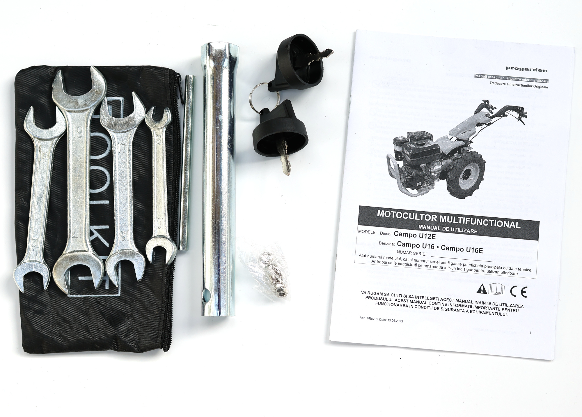 93402 16153 51300000 Motocultor multifunctional 12CP diesel ProGARDEN Campo U12E - imagine 2